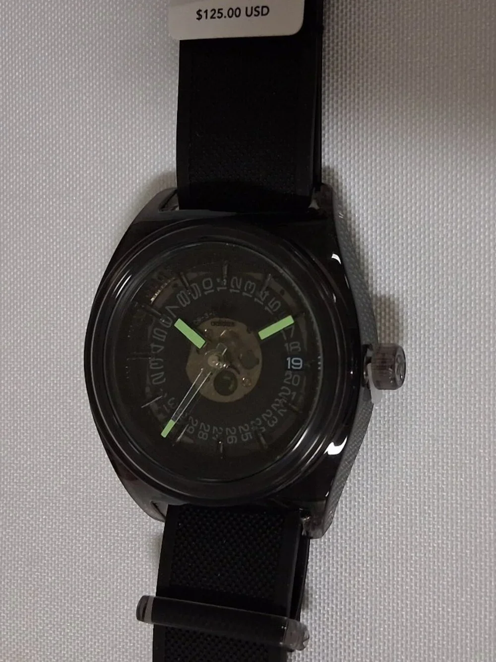 Adidas Men's Process C2 Black Skeleton Dial Watch – Model Z23 001-00